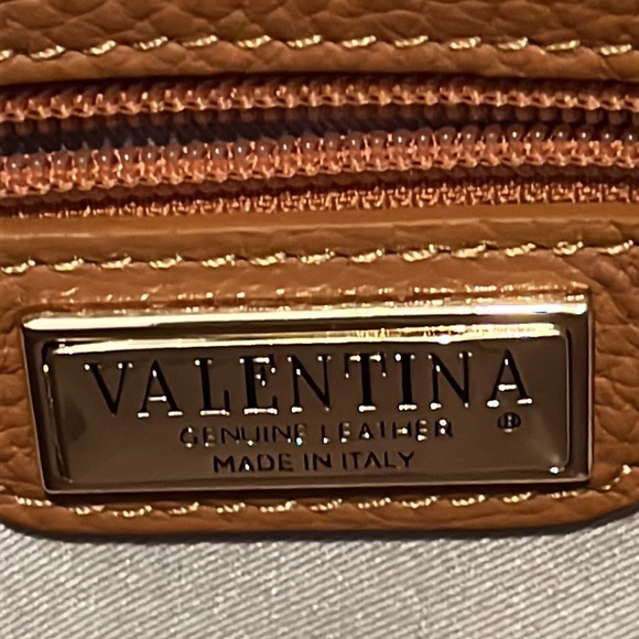 Valentina Bags Valentina Italia Brown Genuine Leather Crossbody